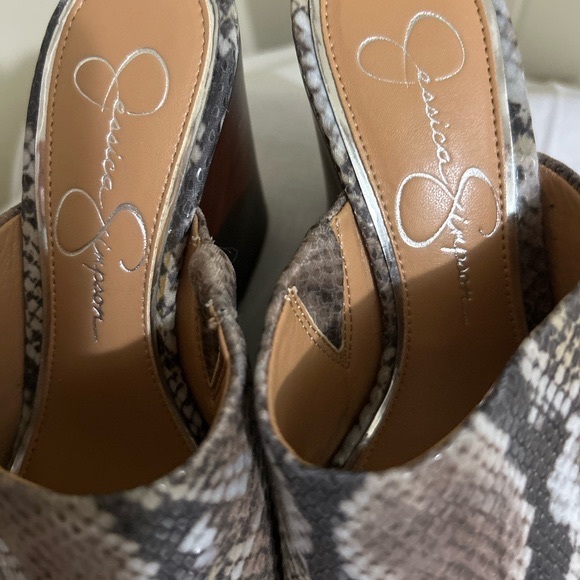Jessica Simpson Shoes - Jessica Simpson Shantelle,Python,High Heel,Wedge,Size 6.5